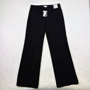New York & Company Mid Rise 5th Ave Straight Leg Work Pants Size 4 Black